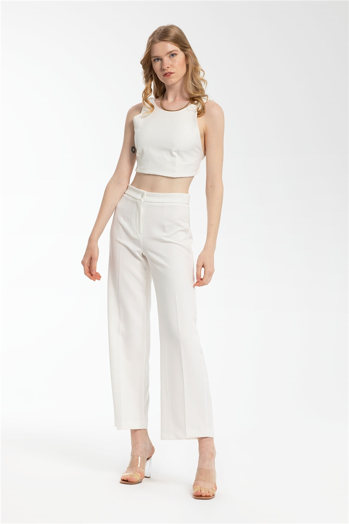 Nisan Crop Bluz  EKRU  N21-1186
