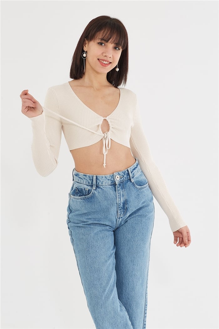 Nisan CROP HIRKA  BEJ  TT3549-Z