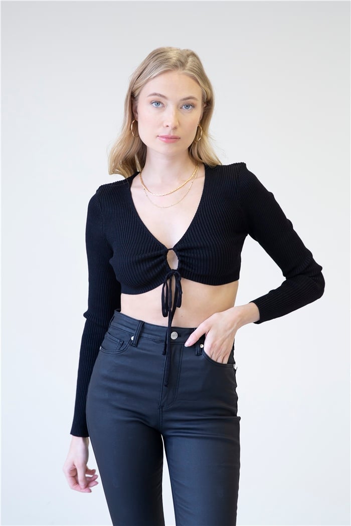 Nisan CROP HIRKA  SİYAH  TT3549-Z