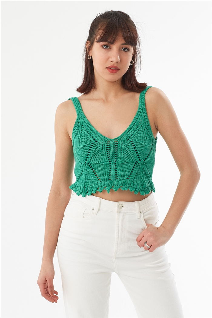 Nisan Eteği Dilimli Atlet  BENETTON  TT3598-Z