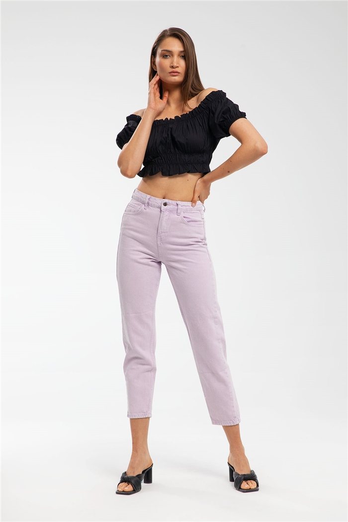 Nisan Fırfırlı Bluz  SİYAH  N21-1134