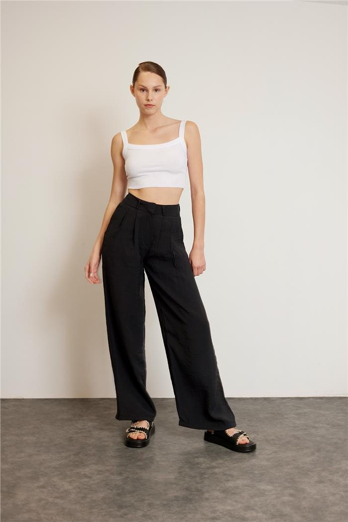 Nisan Kadın BOL PAÇA PANTOLON SİYAH N24-1899