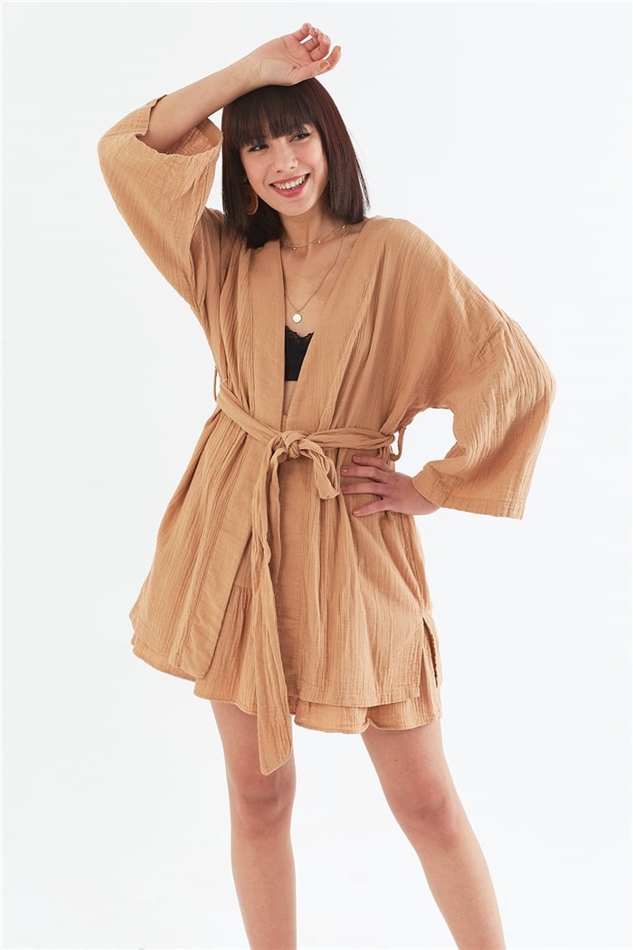Nisan KİMONO  CAMEL  N22-1345