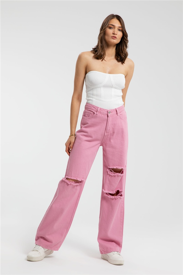 Nisan Pantolon  PEMBE  PD21-166