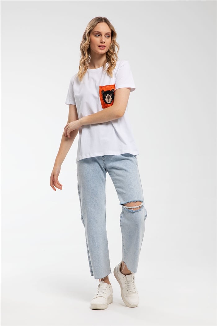Nisan T-Shirt  BEYAZ  N21-1126
