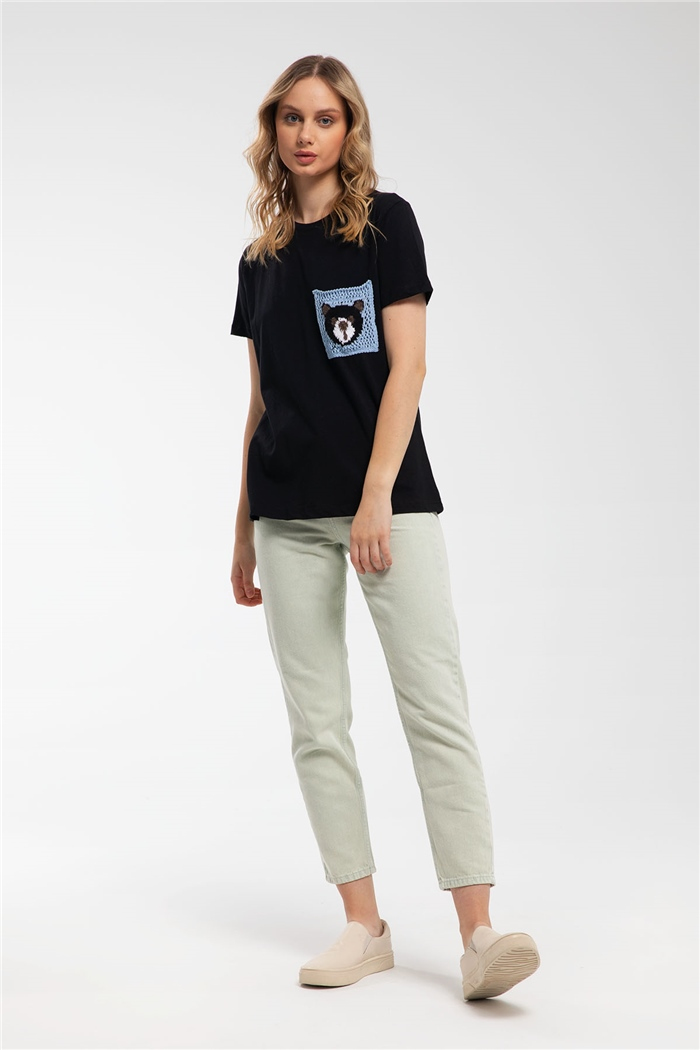 Nisan T-Shirt  SİYAH  N21-1126