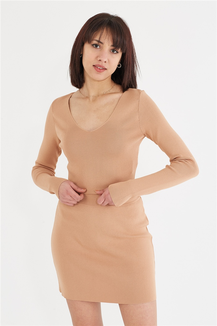 Nisan V Yaka Basic Kazak  CAMEL  TT3507-Z