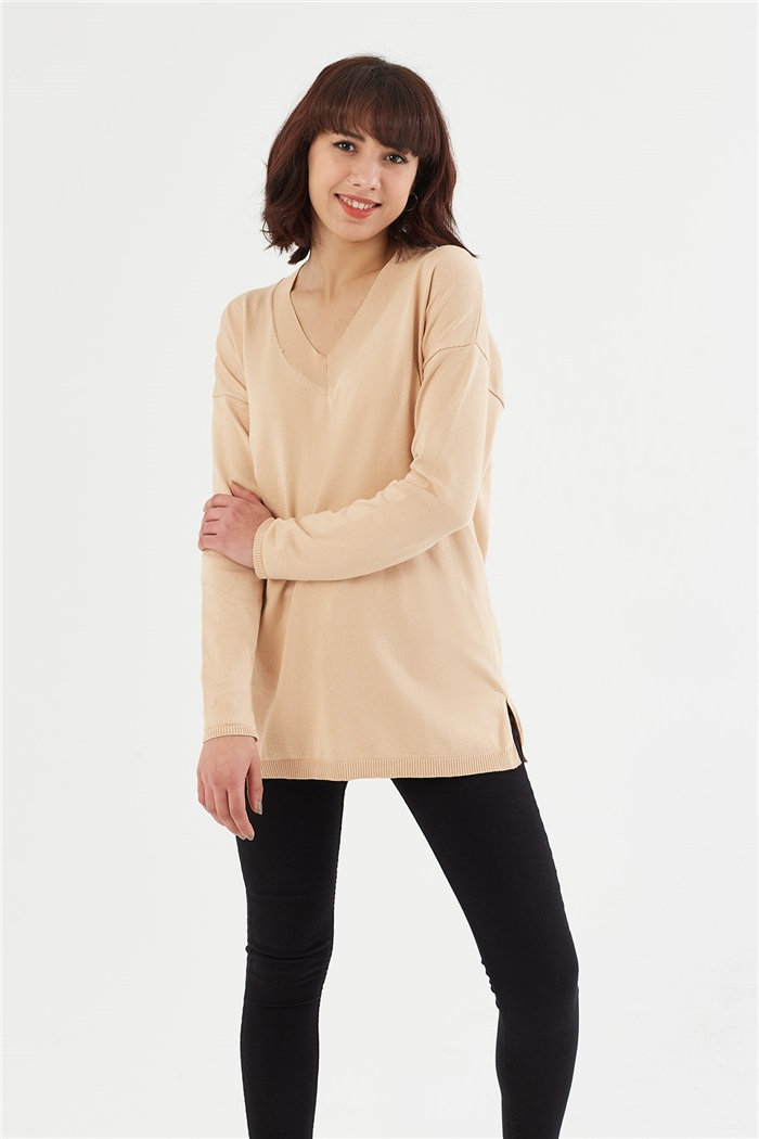 Nisan V Yaka Basic Kazak  CAMEL  TT3568-Z