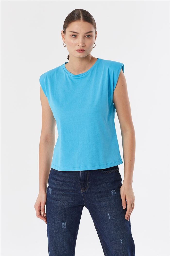 Nisan VATKALI T-SHIRT  AQUA  N22-1325