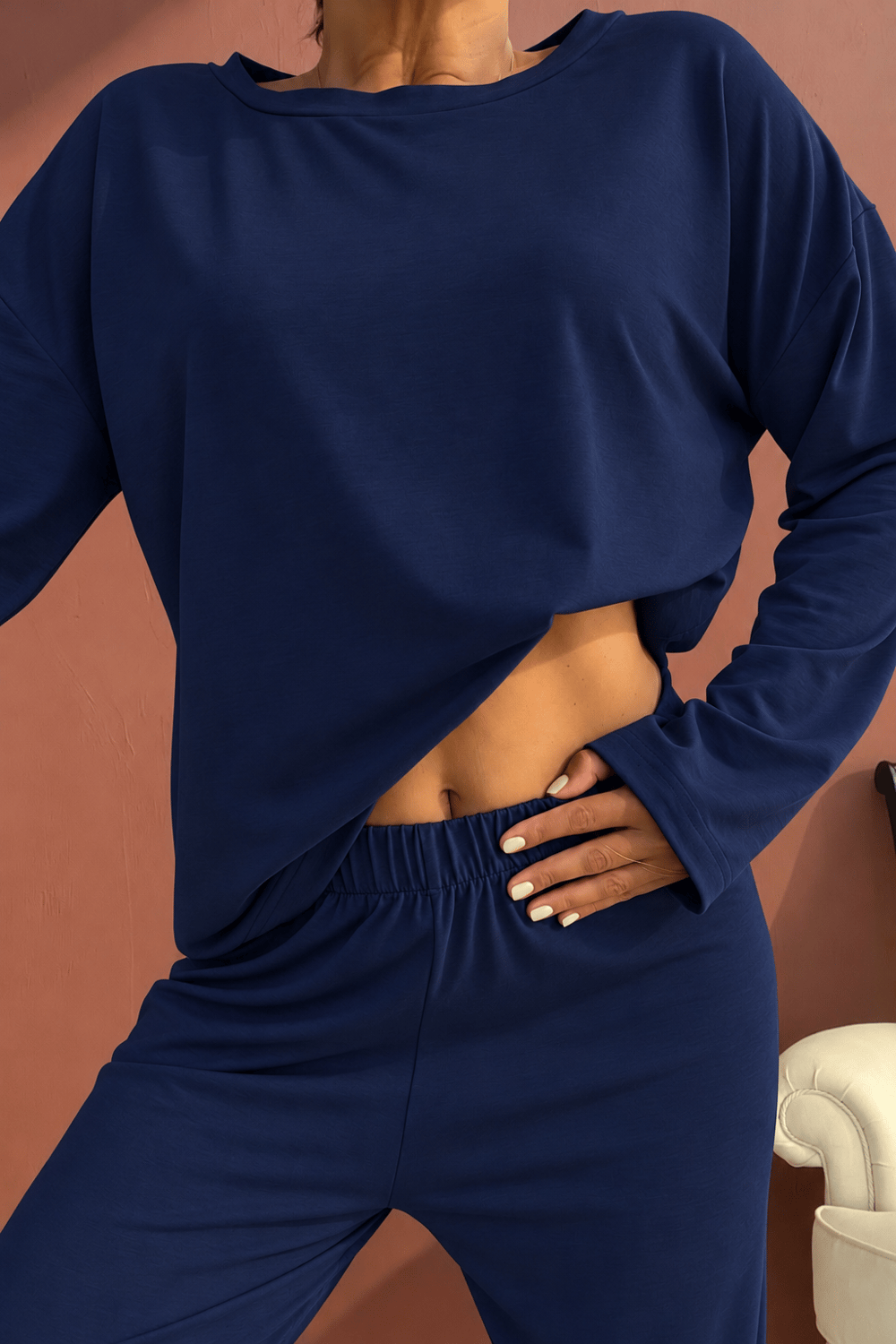 Relax Lacivert Modal Pijama Takımı