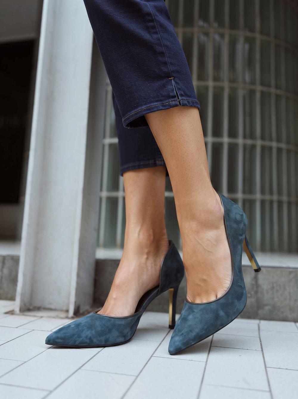 Adel Antrasit Süet Stiletto