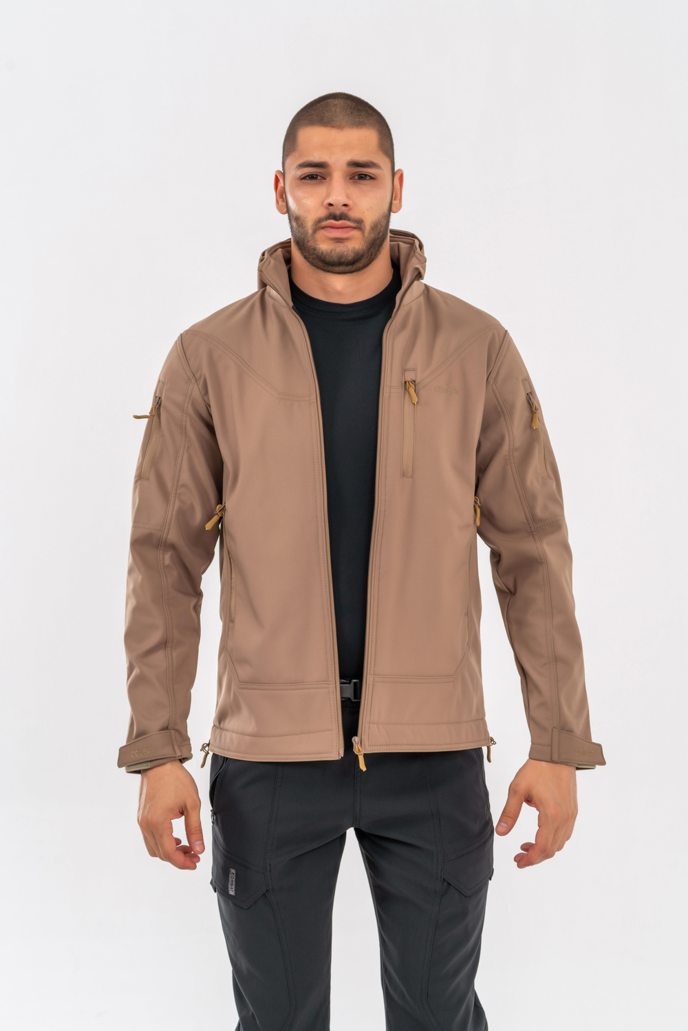 Combat Tactical Outdoor Taktik Su Ve Rüzgâr Geçirmez Softjell Mont Motorcu Montu - 305C