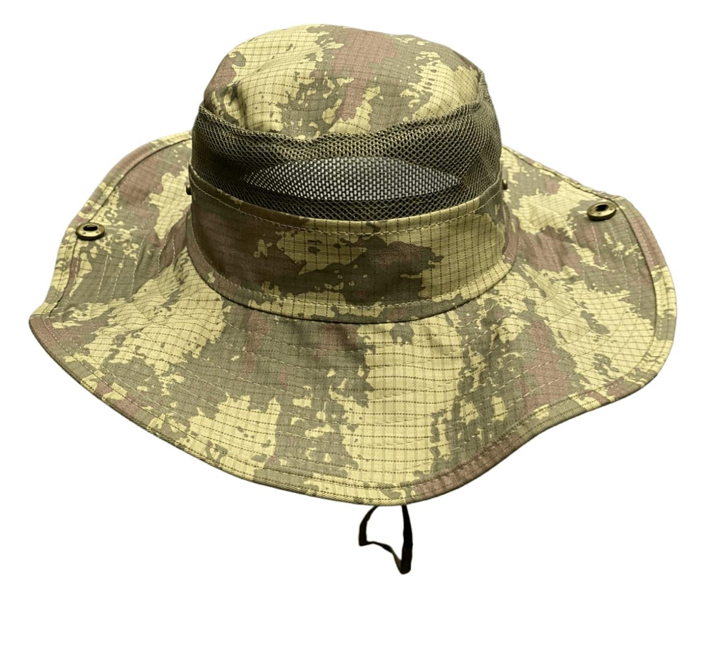 Taktik Fötr Şapka Balıkçı Avcılık Askeri Kamuflaj Boonie Fötür Şapka - 018