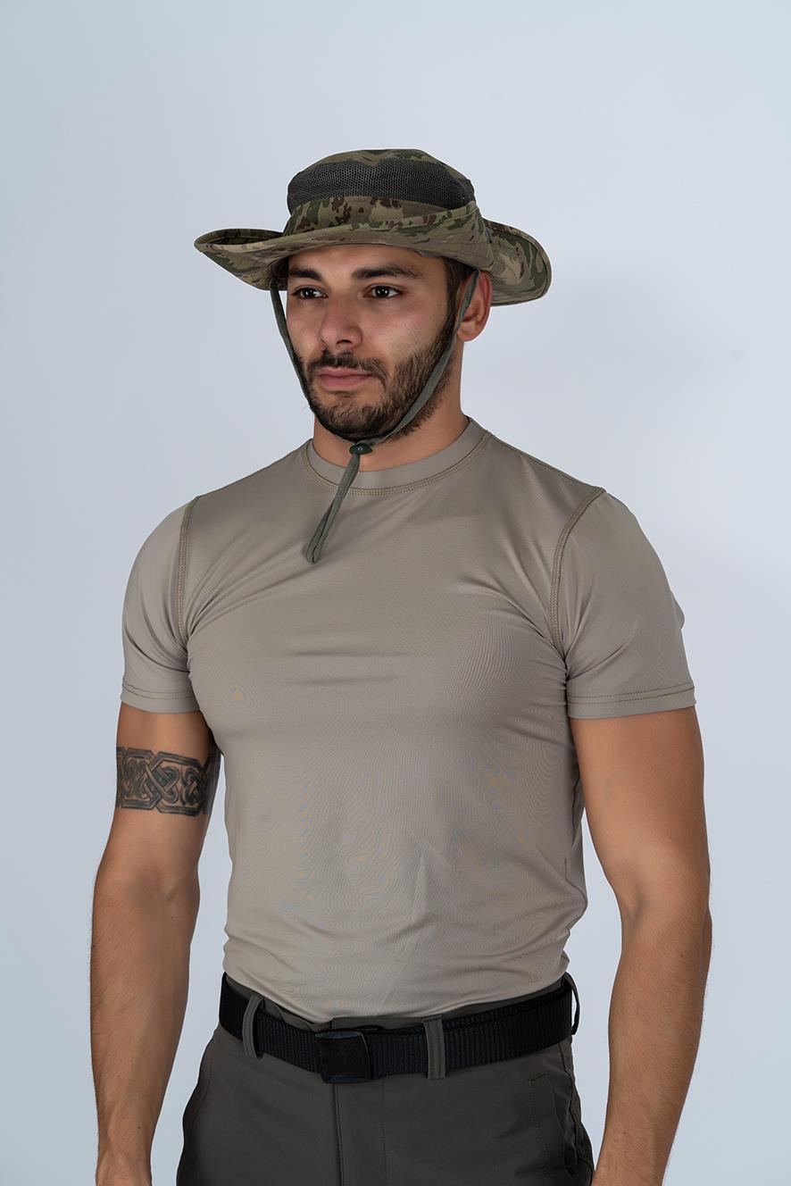 Taktik Fötr Şapka Balıkçı Avcılık Askeri Kamuflaj Boonie Fötür Şapka - 018