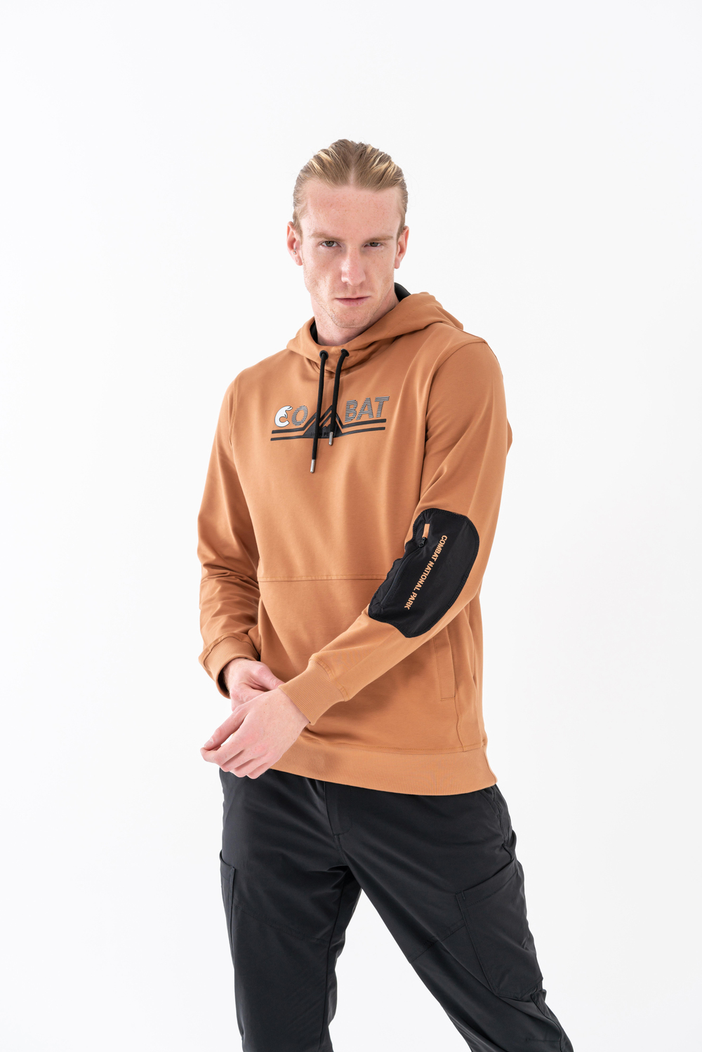 Combat Tactical Baskılı Uzun Kol Sıfır Yaka Tişört Bisiklet Yaka Günlük Basic Sweatshirt 