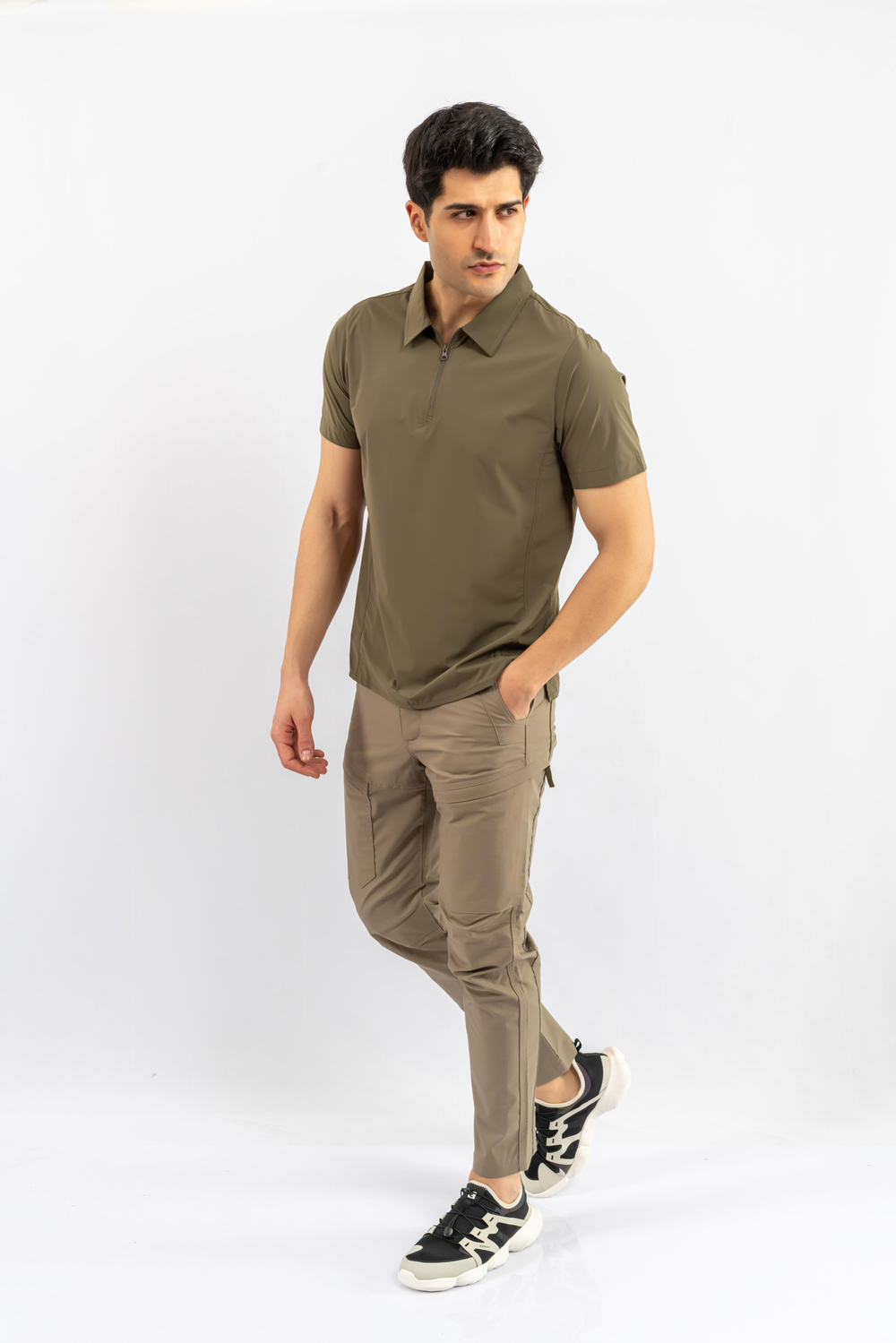 Combat Tactical Outdoor Tişört Günlük Polo Yaka Tişörtü T-Shirf - 818
