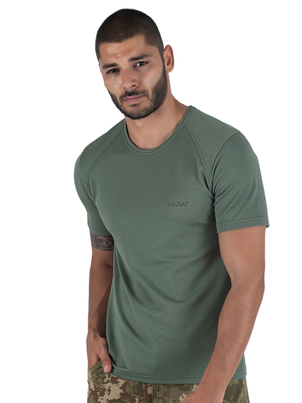 Combat Tactical Outdoor Tişört Günlük Sıfır Yaka Sporcu Erkek Tişörtü T-Shirf - 807 JKR