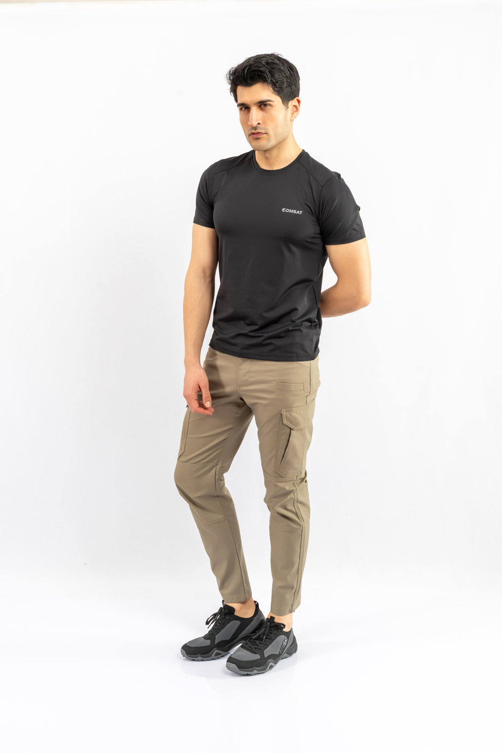 Combat Tactical Outdoor Tişört Günlük Sıfır Yaka Sporcu Erkek Tişörtü T-Shirf -  807 SJY