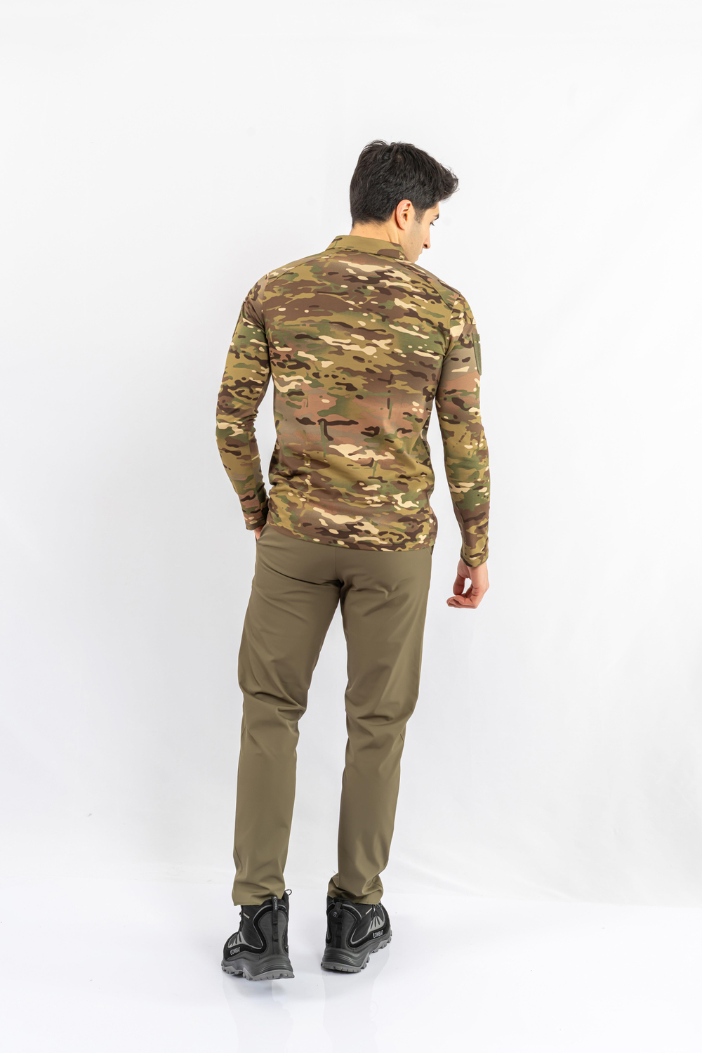 T-SHIRT TACTICAL U.KOL PİKE KAMUFLAJ  - 823