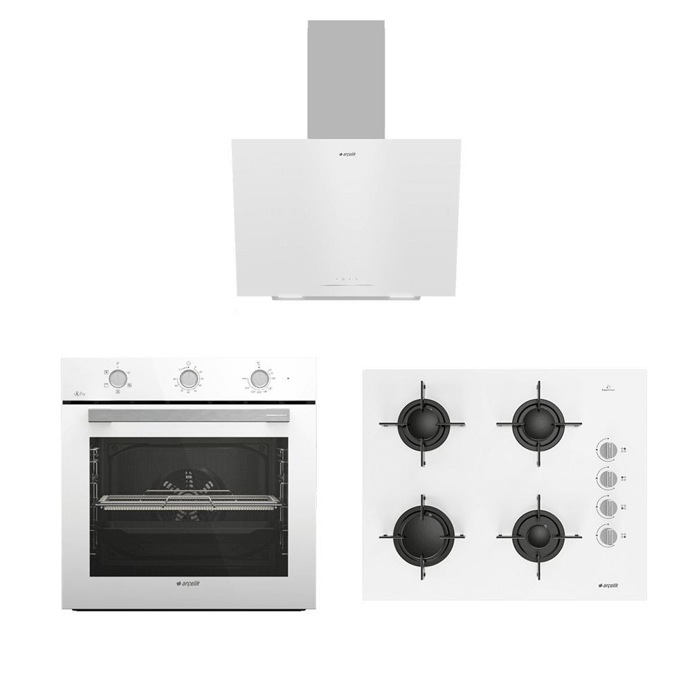 Arçelik Yeni Nesil Ankastre Set 1 (AFC 231 B - ADE 604 B - OCD T 651 EB)