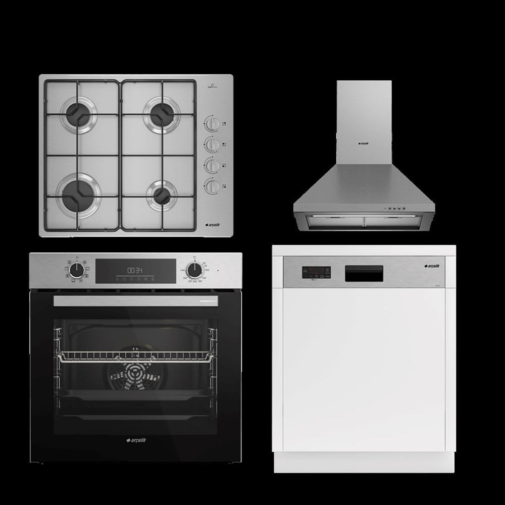 ARÇELİK INOX BULAŞIK MAKİNELİ SET (9252 MI - AFM 130 I - OMD D 611 EI - P 27 YI)