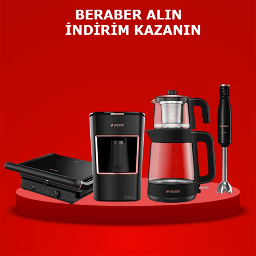 Arçelik Resital 4lü Set 2 (TM 6046 CS - CM 6964 S - RHB 6050 CS - K 3300 SİYAH)