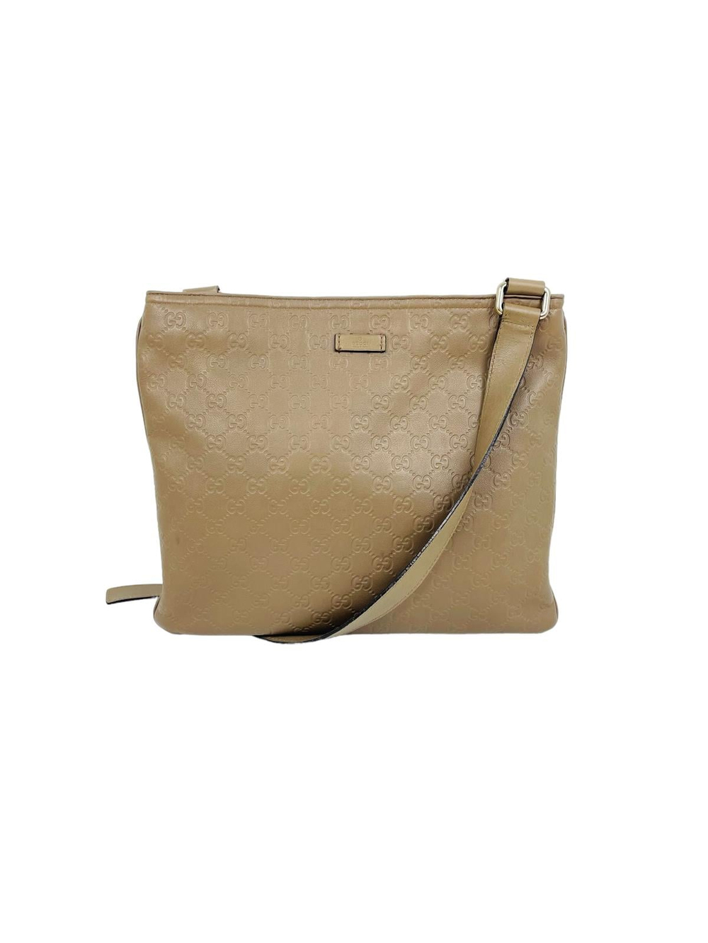  LEATHER MONOGRAM MESSENGER BAG