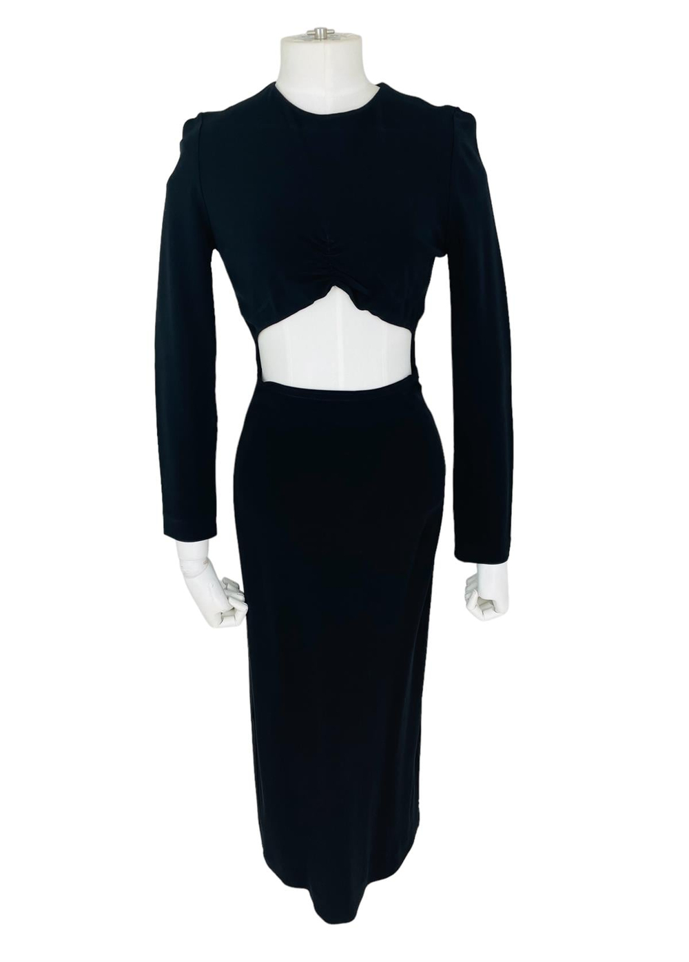  SS22 PEEKABOO LONG DRESS