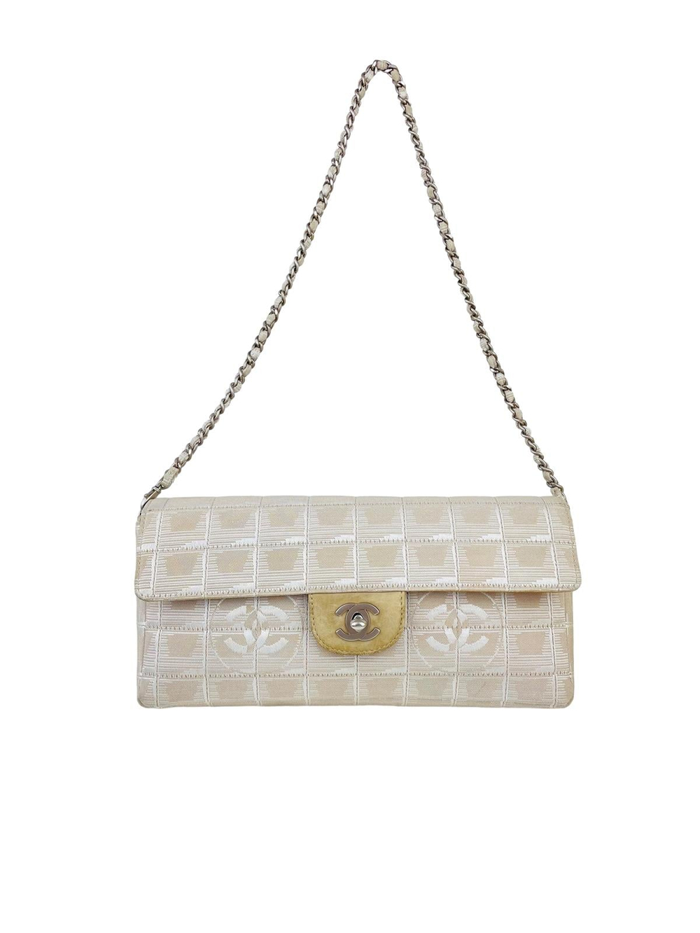 BEIGE CHOCOLATE BAR SHOULDER BAG
