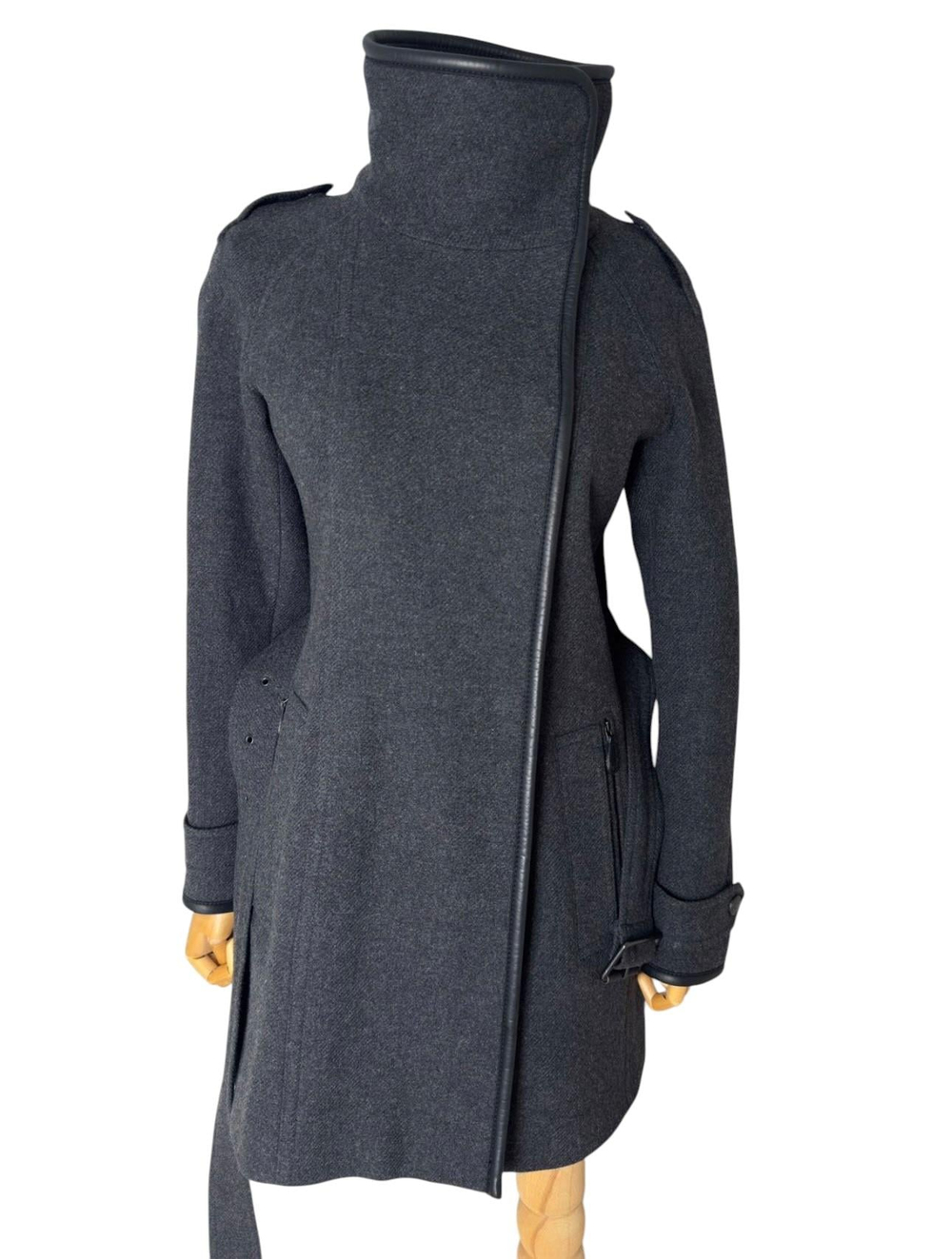BURBERRY GRAY WOOL JACKET