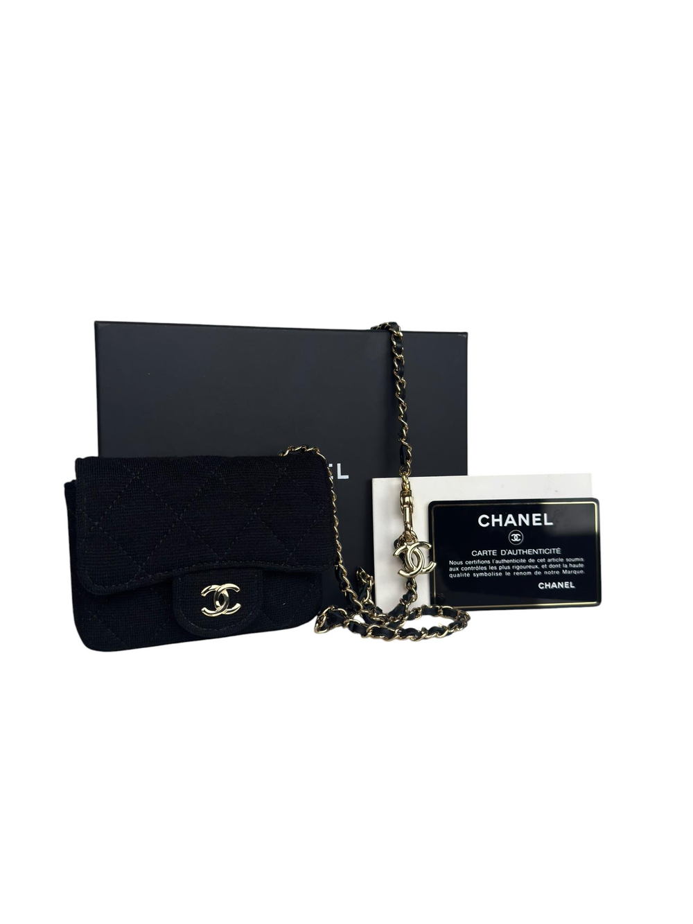CHANEL CC LOGO CHAIN BELT BAG