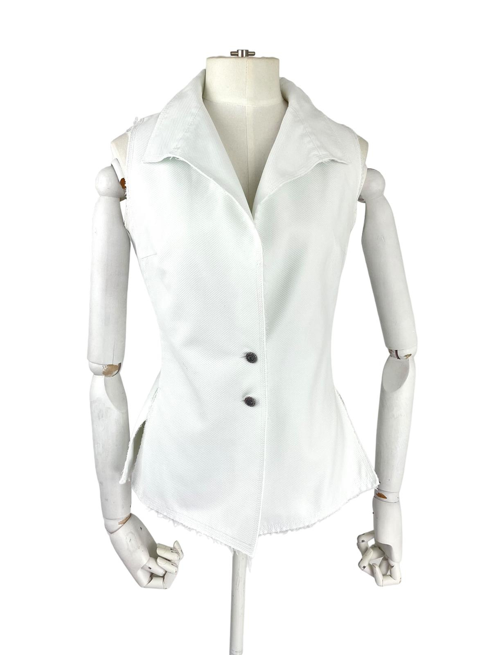 CHANEL COTTON CC BUTTON VEST