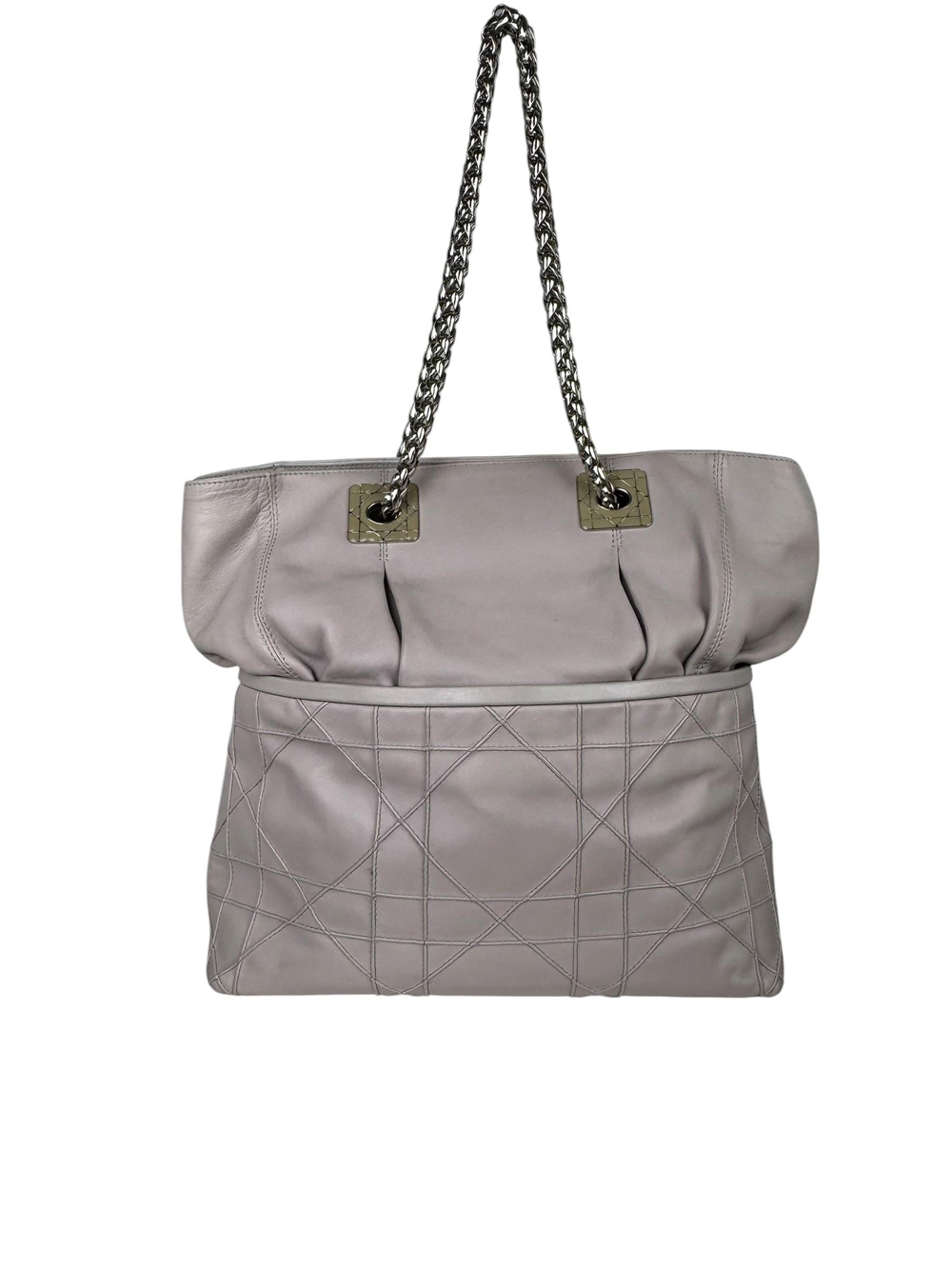 CHRISTIAN DIOR QUILTED LEATHER TOTE BAG