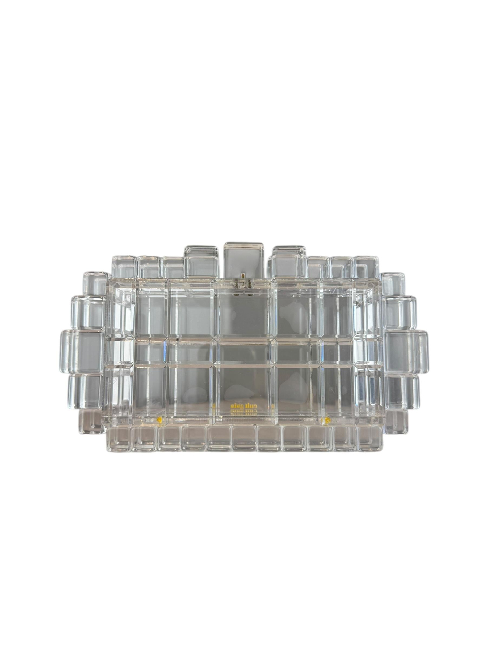 CULT GAIA EDEN CLEAR CUBED CLUTCH BAG