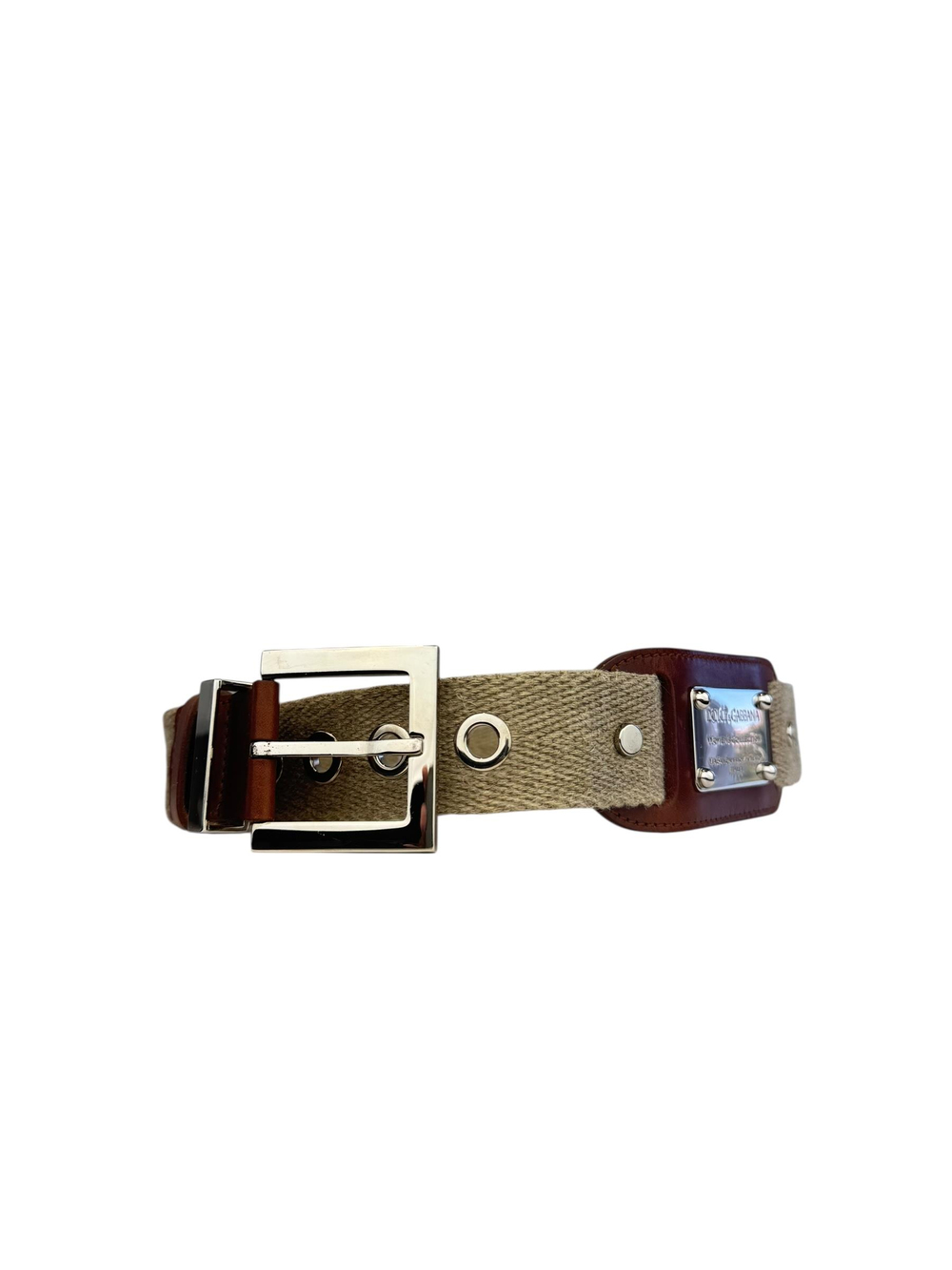DOLCE GABBANA BROWN BELT
