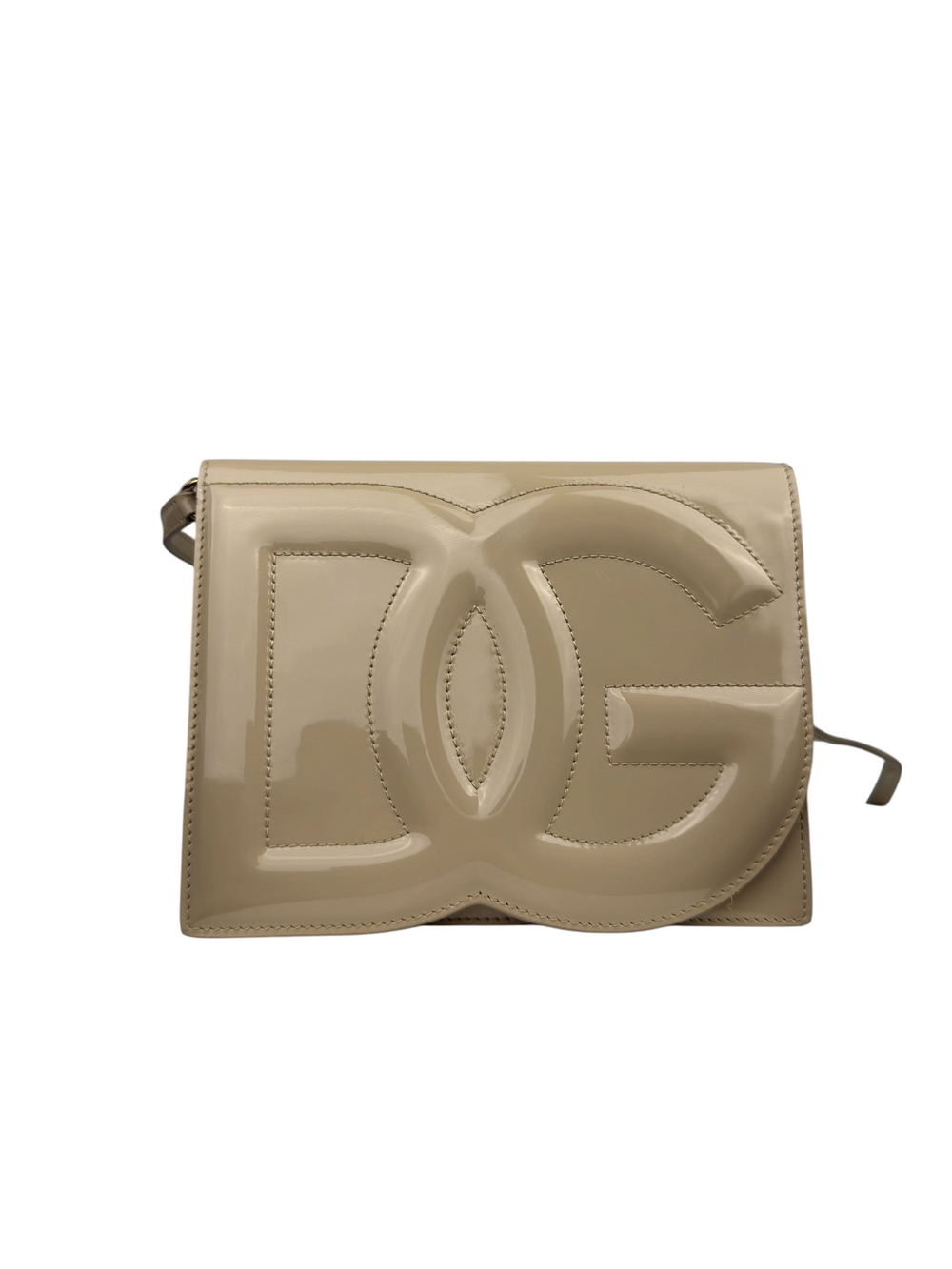 DOLCE GABBANA SHINY DG LOGO BAG