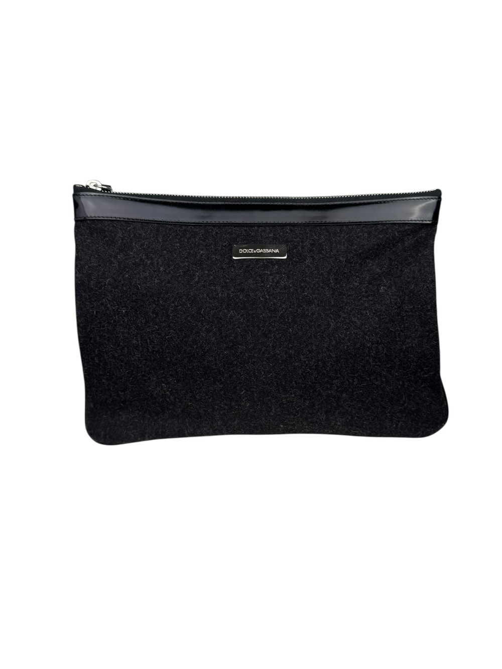 DOLCE GABBANA WOOL CLUTCH