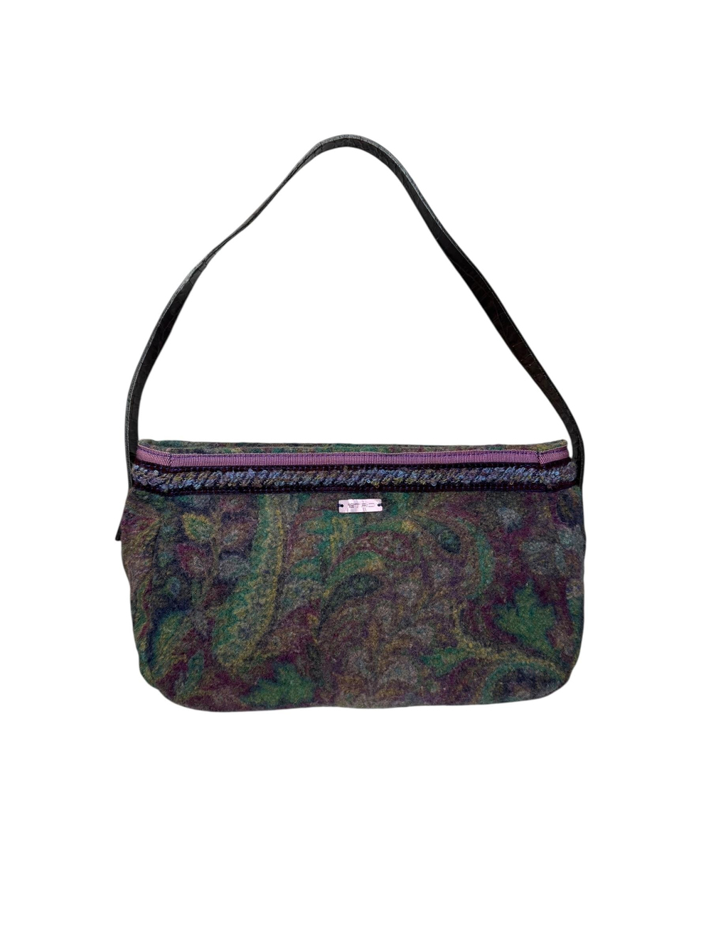 ETRO CARPET WOOL SHOULDER BAG