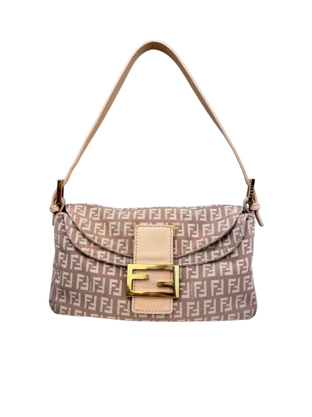 FENDI PINK ZUCCA BAGUETTE