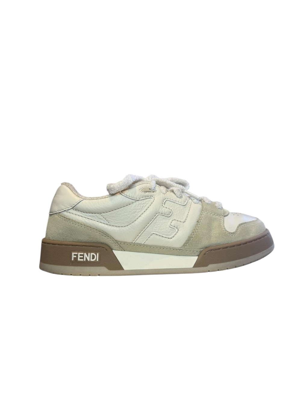 FENDI WHITE MATCH FF TRAINERS 39