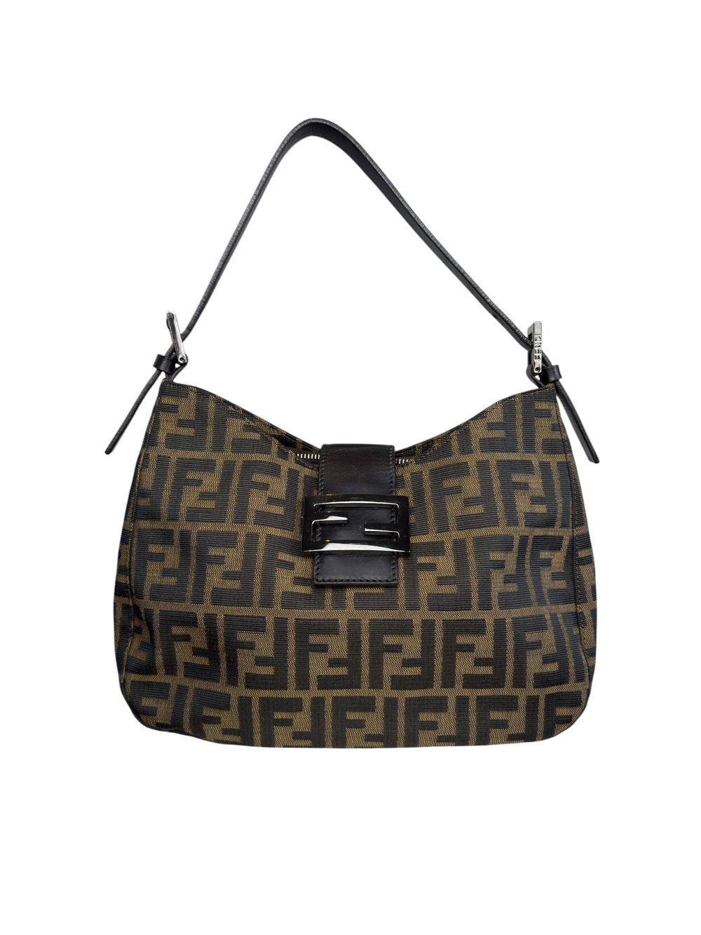 FENDI ZUCCA BAGUETTE SHOULDER BAG
