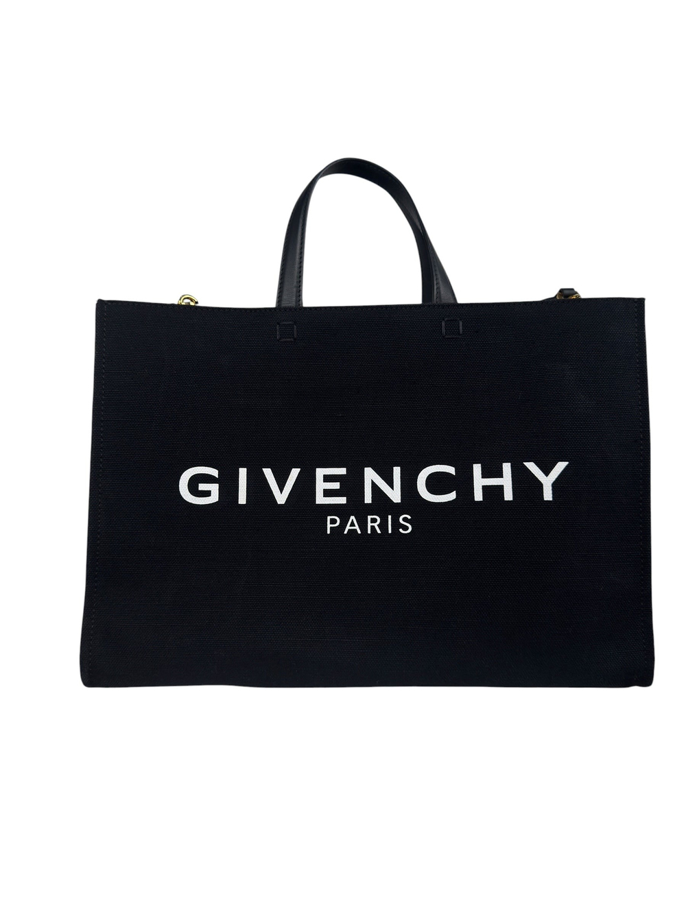 GIVENCHY BLACK CANVAS TOTE BAG