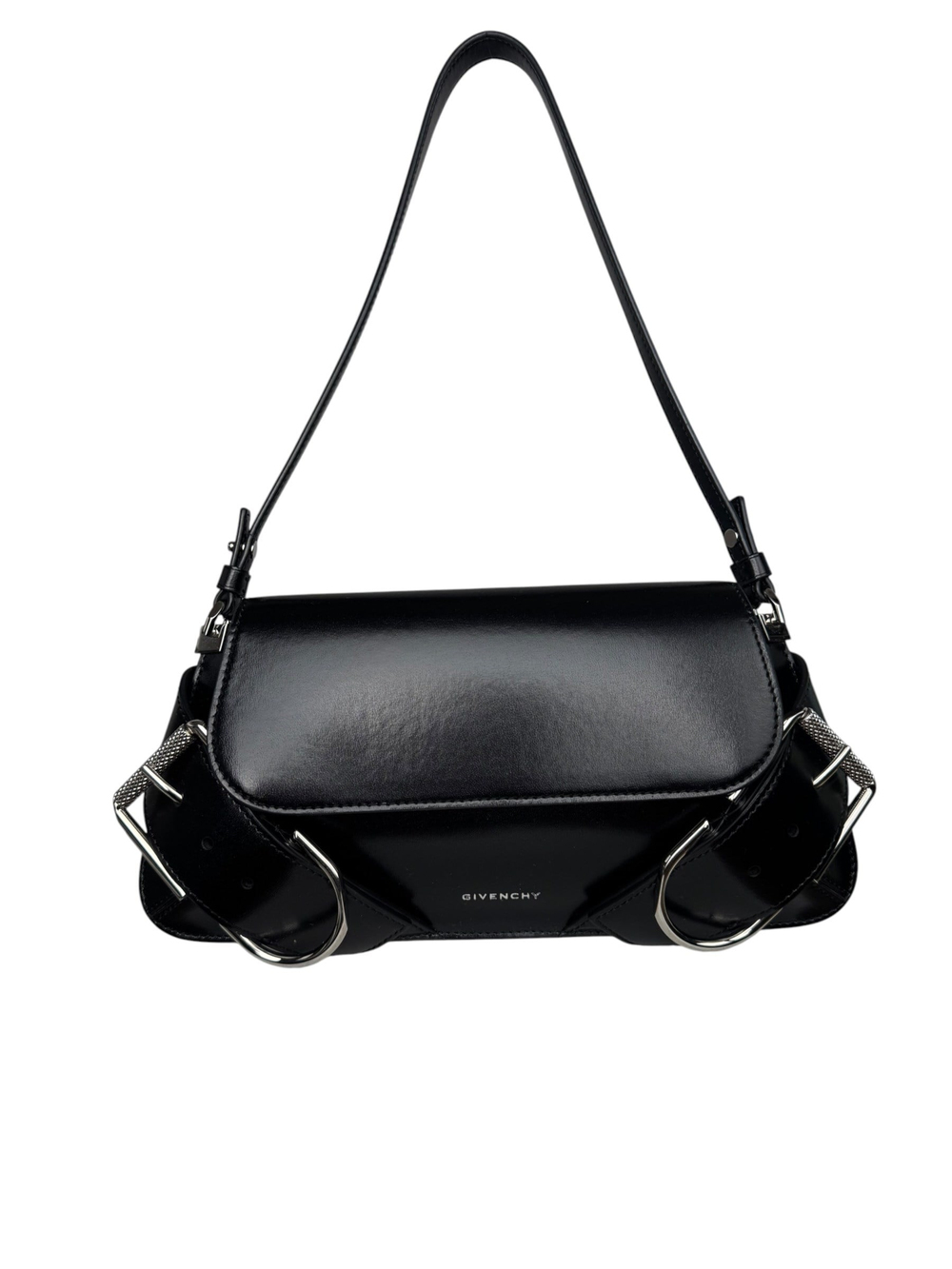GIVENCHY VOYOU LEATHER SHOULDER BAG