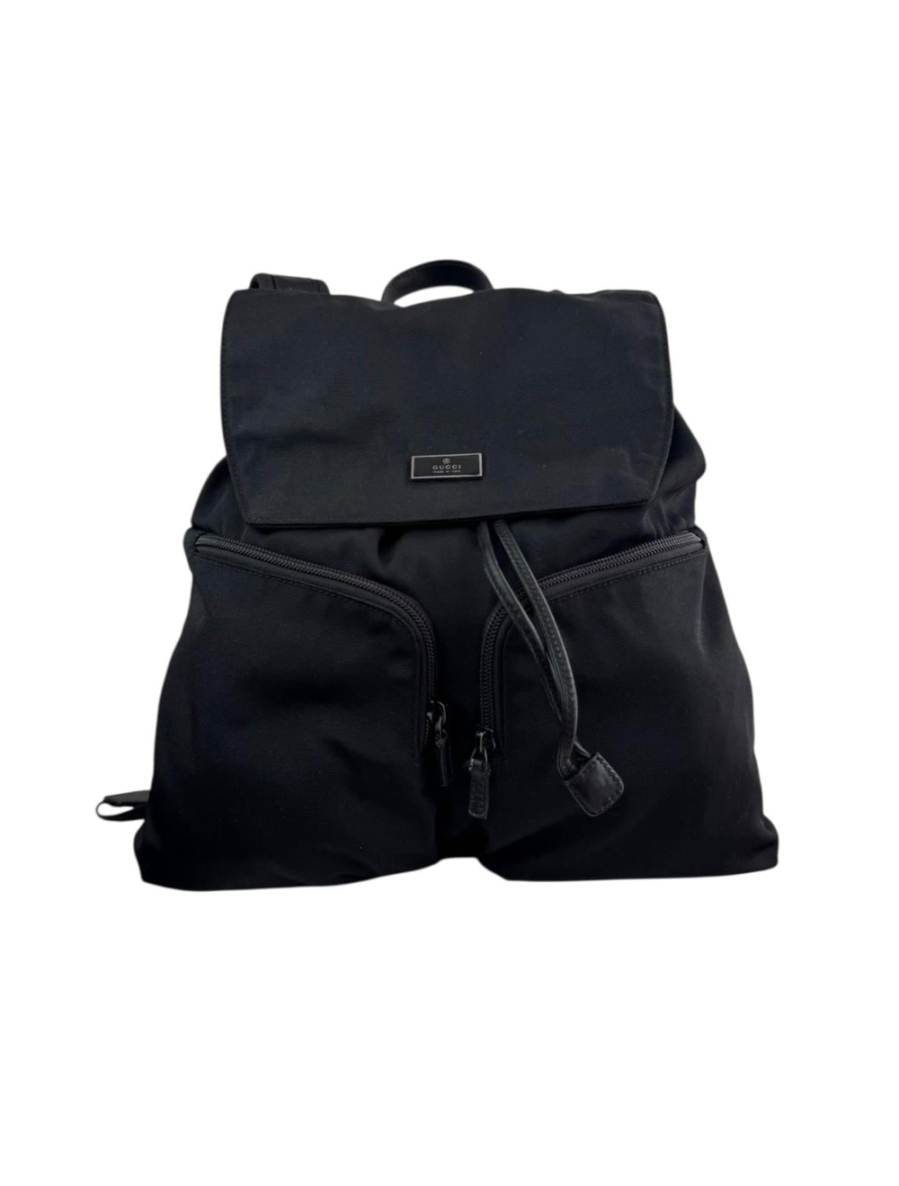 GUCCI BLACK NYLON BACKPACK