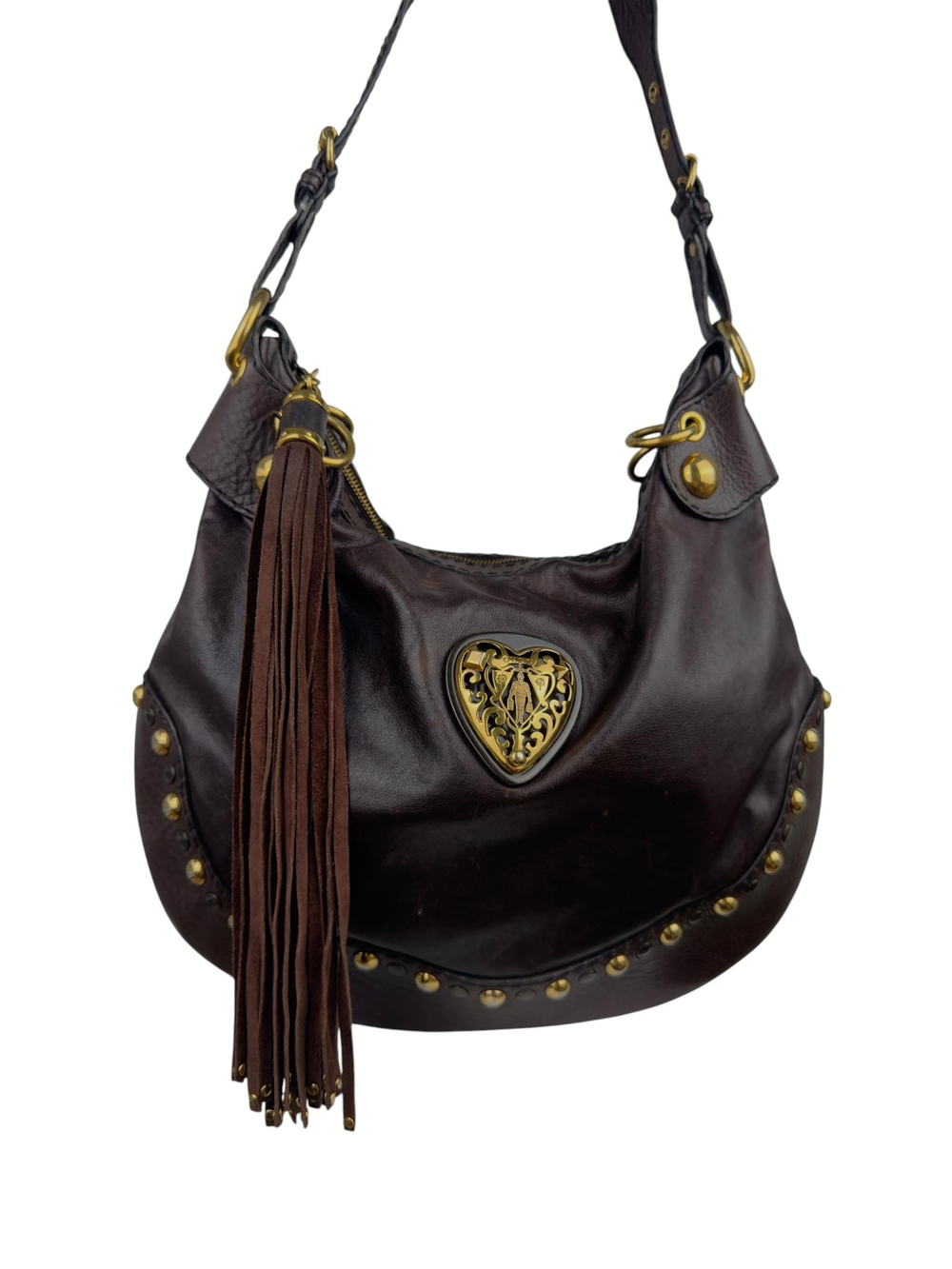 GUCCI BROWN BABOUSKA HOBO BAG