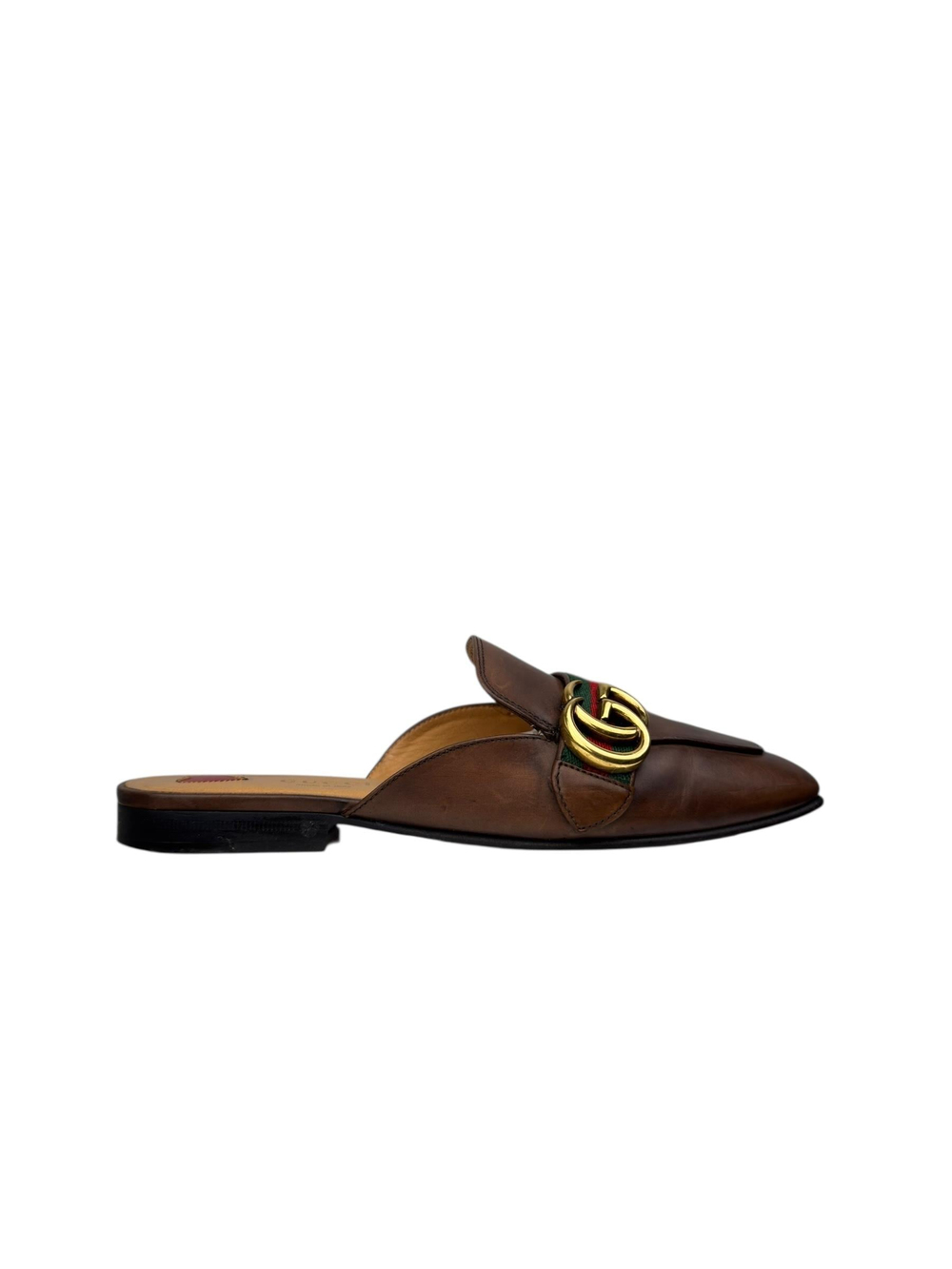 GUCCI BROWN GG PRINCETOWN LOAFER