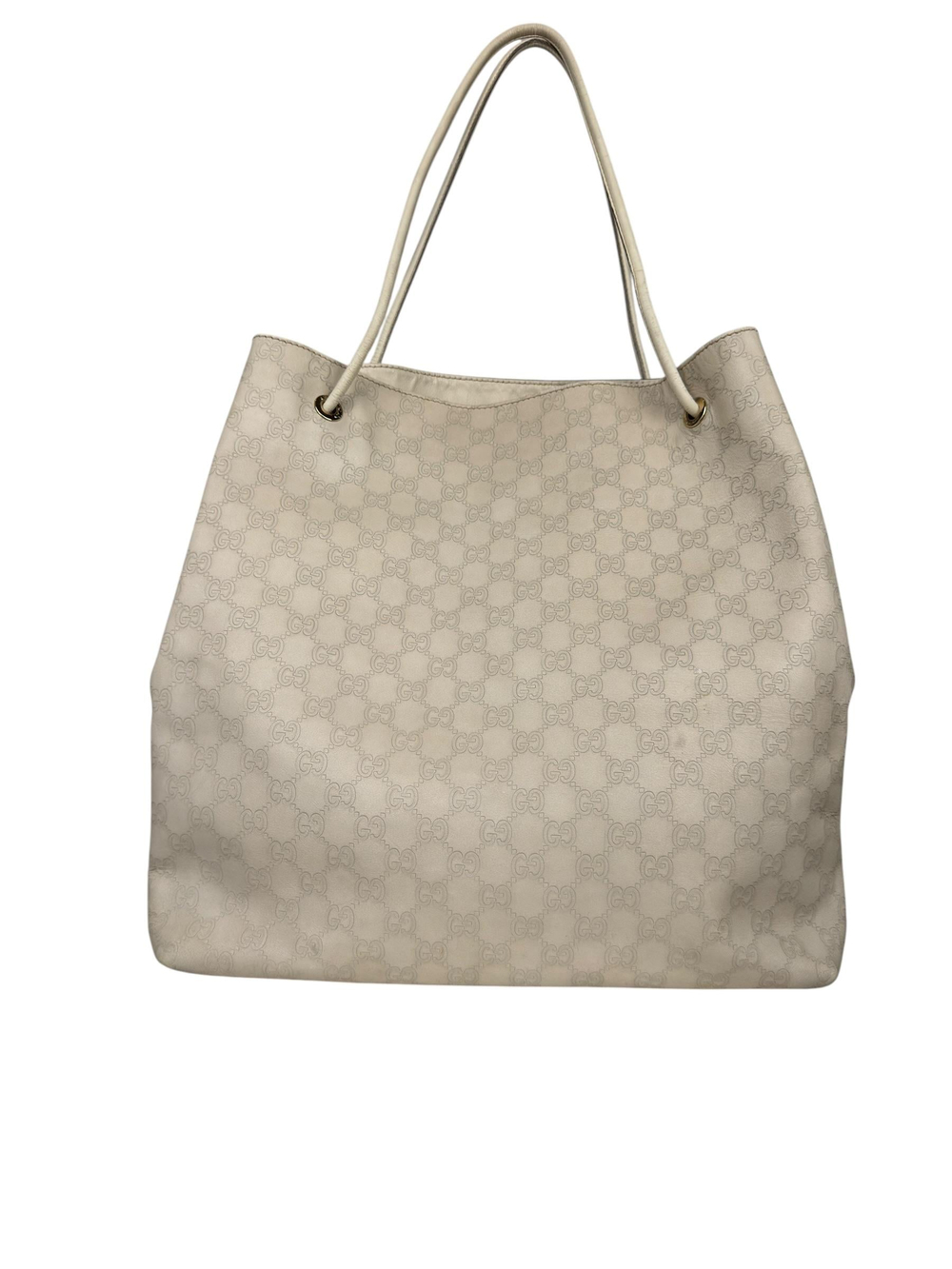 GUCCI GG IVORY HOBO TOTE BAG
