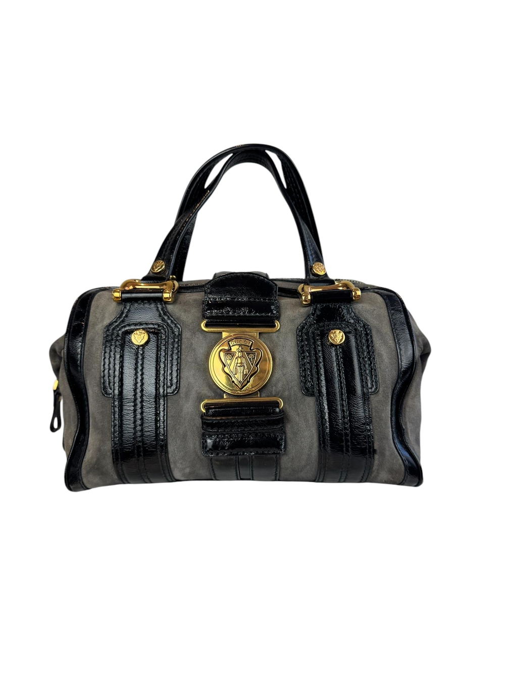 GUCCI HYSTERIA SUEDE BOSTON BAG