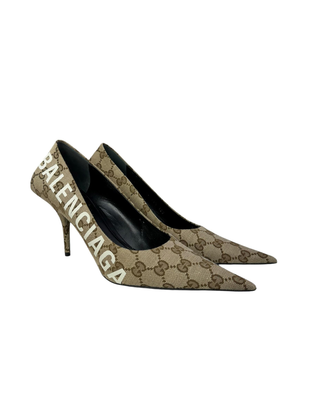 GUCCIxBALENCIGA GG CANVAS PUMPS