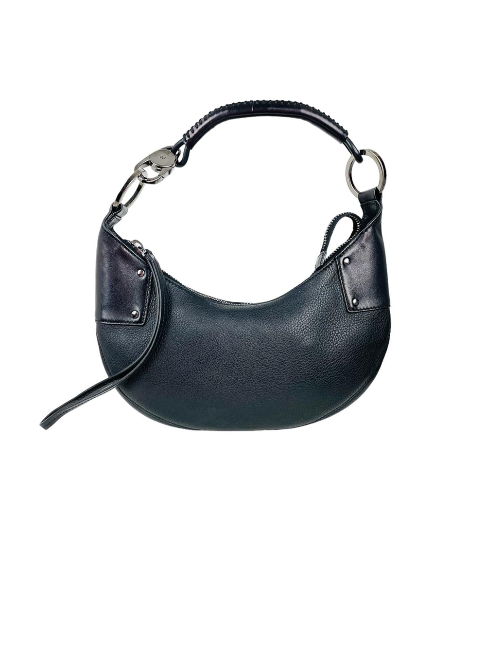 HALFMOON LEATHER SHOULDER BAG